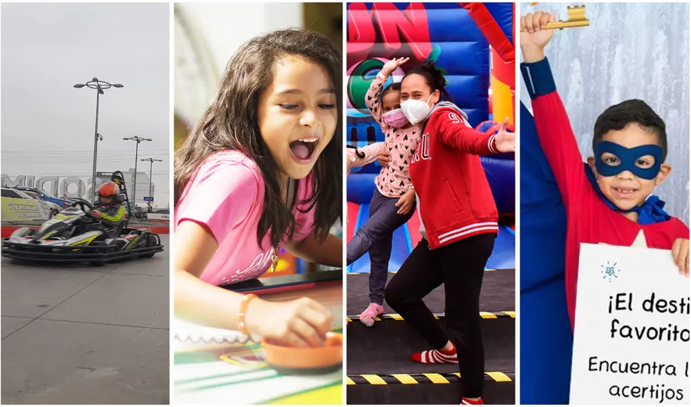 Día del Niño se celebra el tercer domingo de agosto. Foto: composición LR/ Coney Park/ Fun Jungle/ Rallykartperu/ Municipalidad de Lima Día del Niño se celebra el tercer domingo de agosto. Foto: composición LR/ Coney Park/ Fun Jungle/ Rallykartperu/ Municipalidad de Lima