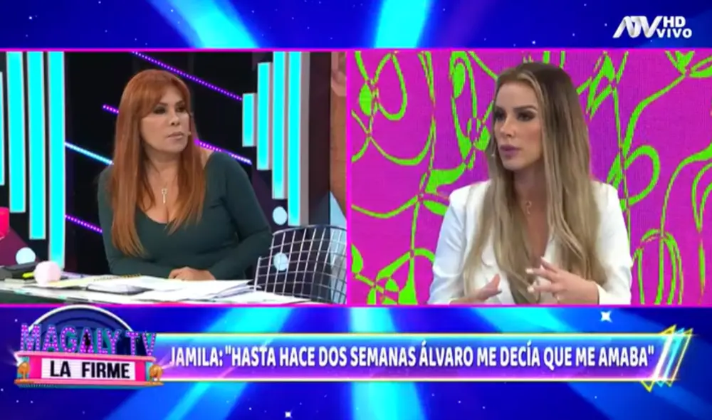 Jamila Dahabreh y Álvaro Paz de la Barra se conocieron cuando él estaba soltero. Foto: captura de ATV