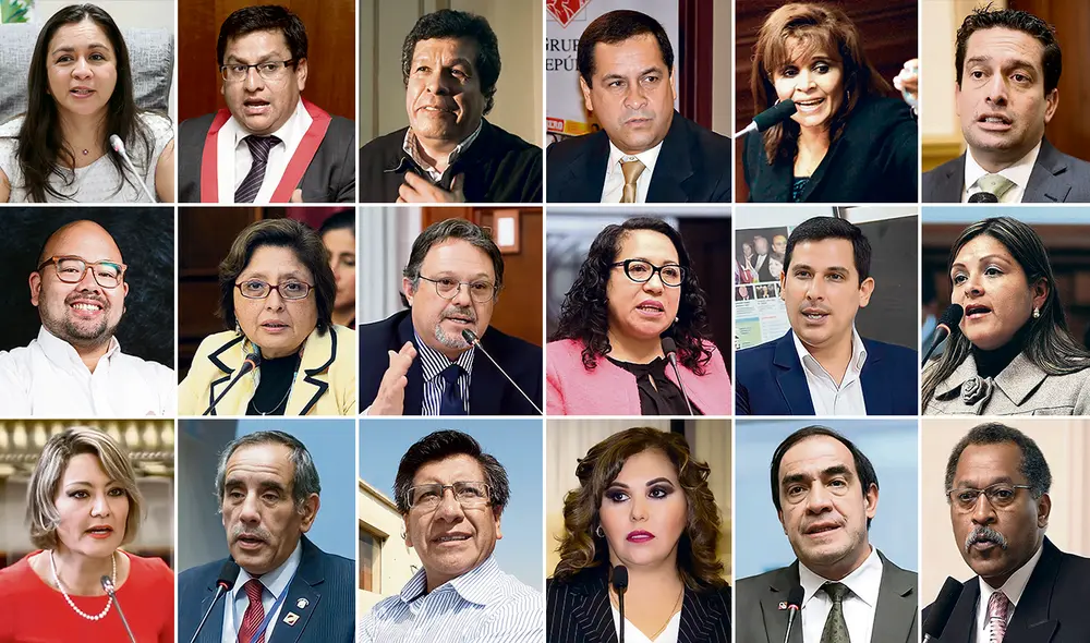 Hasta el mes de junio, al menos 18 exlegisladores de anteriores periodos se han mantenido trabajando en el Congreso. Foto: composición LR Hasta el mes de junio, al menos 18 exlegisladores de anteriores periodos se han mantenido trabajando en el Congreso. Foto: composición LR