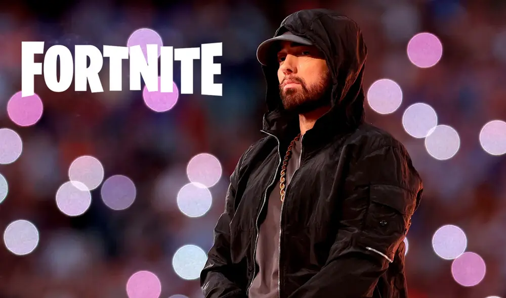 Las canciones de Eminem se escucharán en Fortnite a través de Icon Radio Station. Foto: GQ México - composición La República