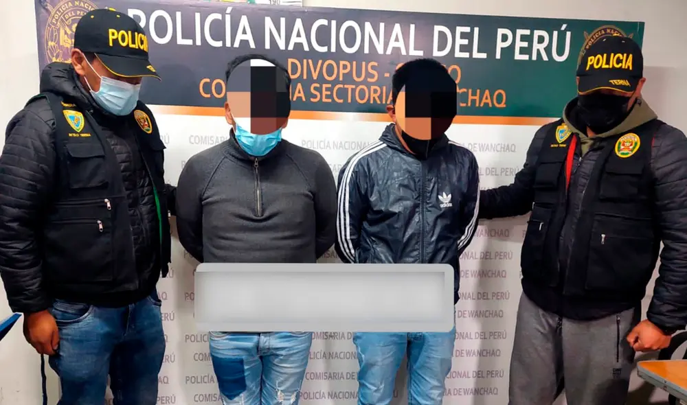 Los intervenidos fueron conducidos a la comisaria de Wanchaq. Foto: PNP