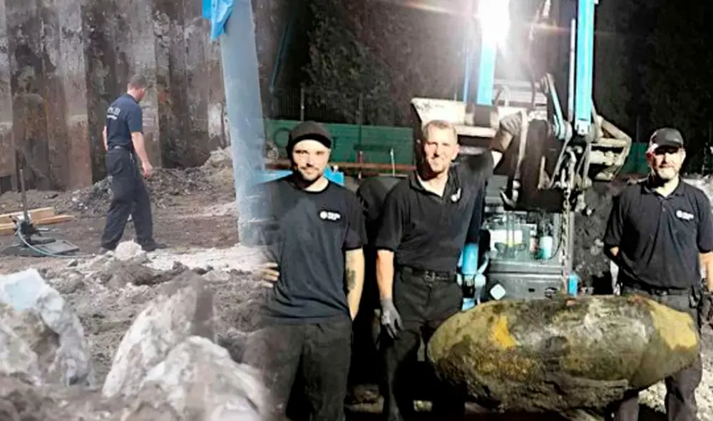 La bomba tuvo que ser separada de los detonadores para ser finalmente retirada, comunicó la Policía de Berlín. Foto: composición/LR/Paul Zinken/DPA/Policía de Berlín La bomba tuvo que ser separada de los detonadores para ser finalmente retirada, comunicó la Policía de Berlín. Foto: composición/LR/Paul Zinken/DPA/Policía de Berlín