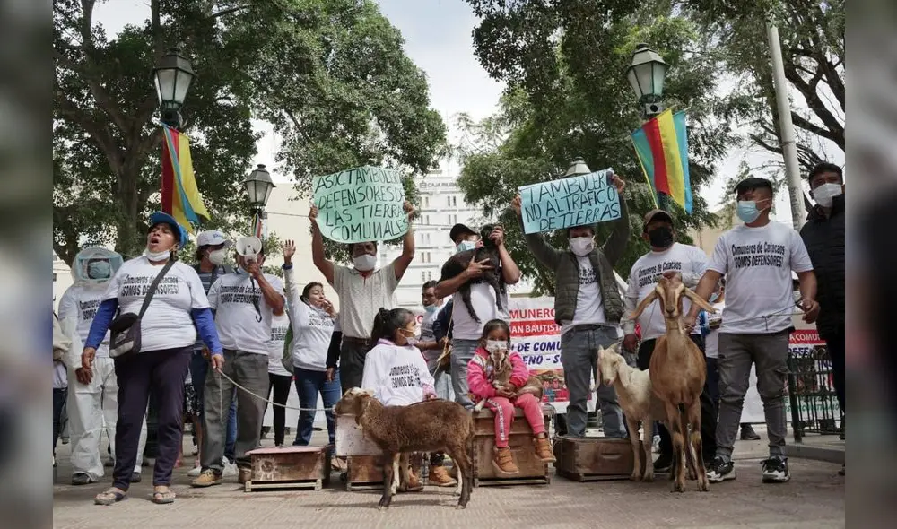 Los comuneros piden llevar el caso con transparencia. Foto: Wayka Los comuneros piden llevar el caso con transparencia. Foto: Wayka