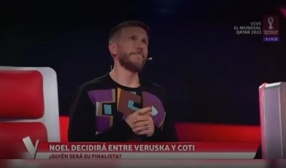 Noel Schajris es coach en "La voz Perú". Foto: captura de Latina