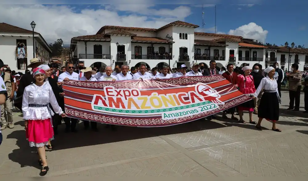 Con la presencia de autoridades regionales se inauguró en Chachapoyas la ExpoAmazónica 2022. Foto: GORE Amazonas Con la presencia de autoridades regionales se inauguró en Chachapoyas la ExpoAmazónica 2022. Foto: GORE Amazonas