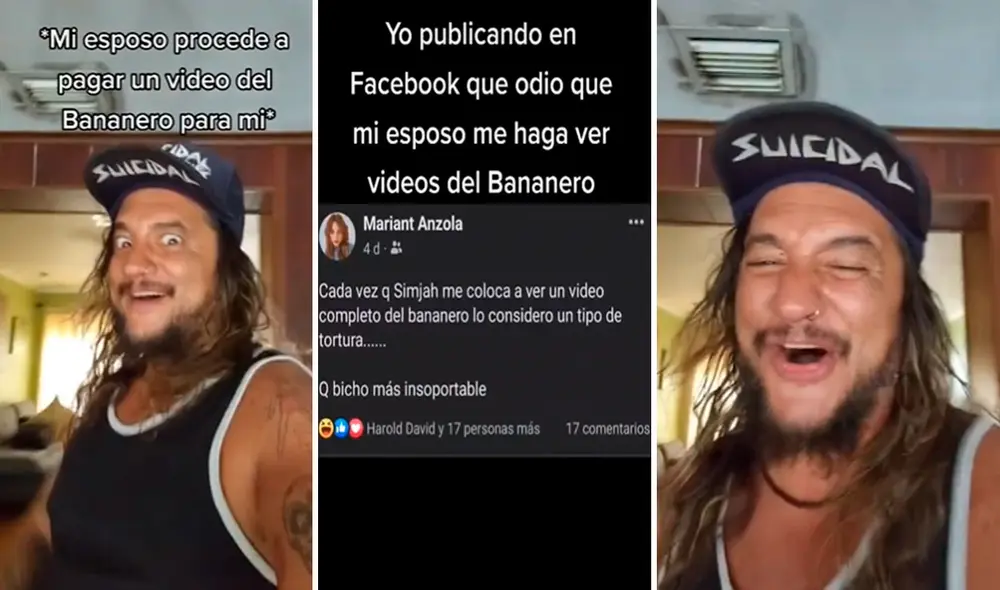 Cada vez que su pareja le enseñaba un video del popular youtuber, ella trataba de ignorarlo por completo. Foto: composición LR/TikTok/@mariantanz Cada vez que su pareja le enseñaba un video del popular youtuber, ella trataba de ignorarlo por completo. Foto: composición LR/TikTok/@mariantanz