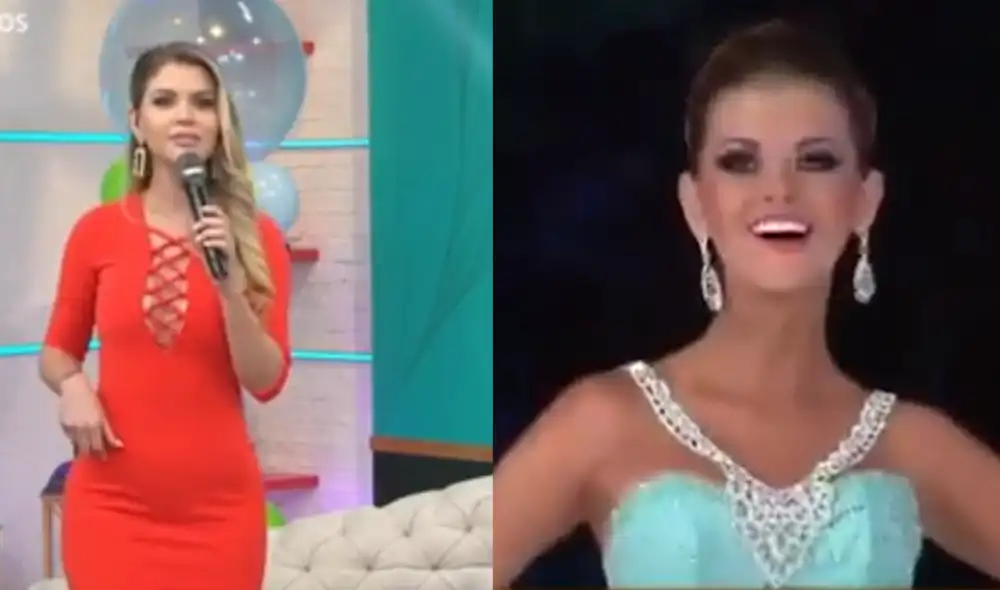 Brunella Horna participó del Miss Perú 2014 como Miss San Martín. Foto: captura de América TV/YouTube/ Apoyo Perú Reinas Brunella Horna participó del Miss Perú 2014 como Miss San Martín. Foto: captura de América TV/YouTube/ Apoyo Perú Reinas