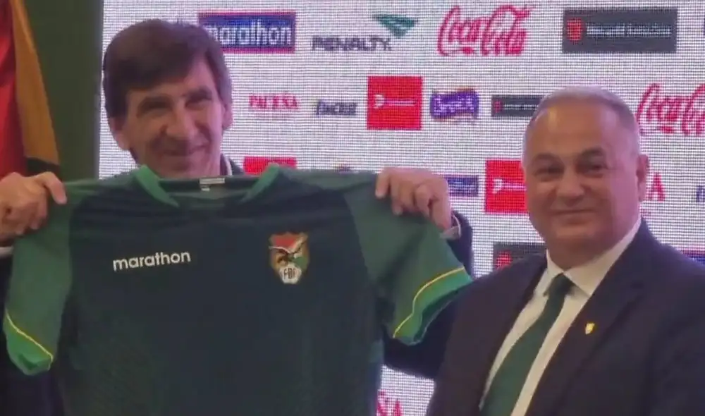 El entrenador argentino firmó contrato con los bolivianos para el Mundial 2026. Foto: Tigo Sports El entrenador argentino firmó contrato con los bolivianos para el Mundial 2026. Foto: Tigo Sports