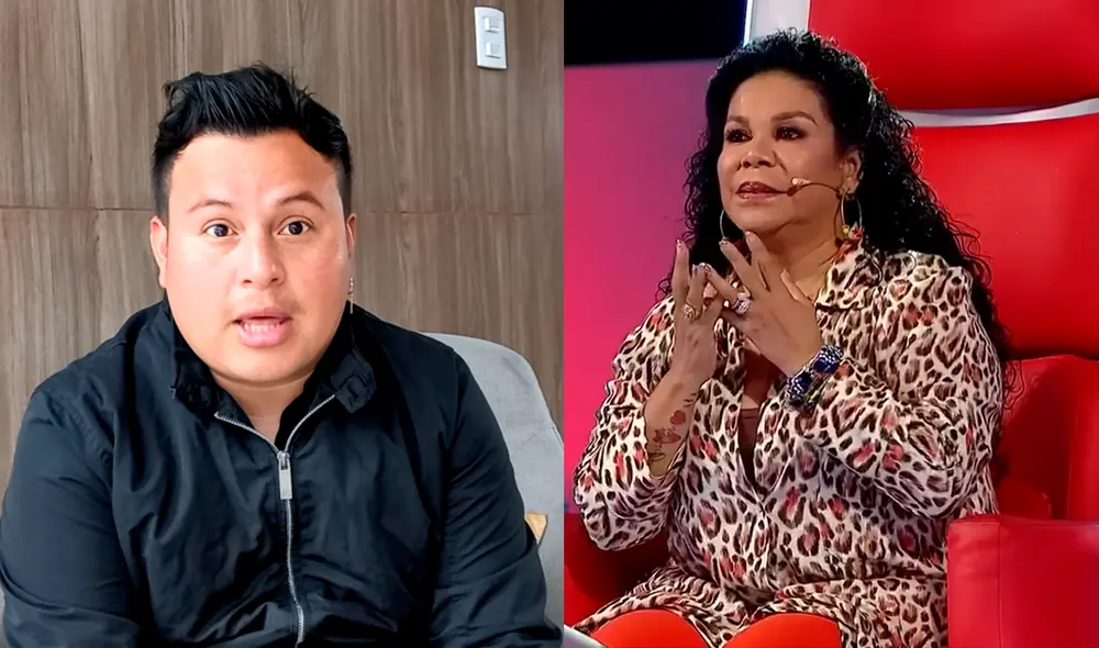 Edu Lecca, semifinalista de "La voz Perú", aseguró que respeta los comentarios de Eva Ayllón. Foto: Composición LR / Sandy Carrión Cruz / Captura Latina