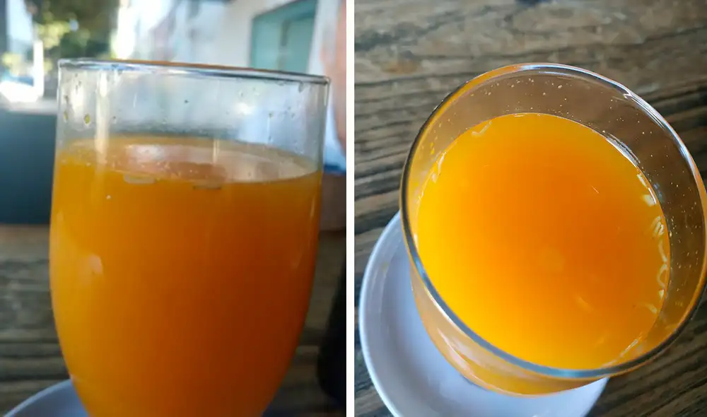 La joven pensó que le habían servido su bebida con pulpa; sin embargo, a los pocos segundos se enteró de la incómoda verdad. Foto: composición LR/Twitter/@AerdnaLov La joven pensó que le habían servido su bebida con pulpa; sin embargo, a los pocos segundos se enteró de la incómoda verdad. Foto: composición LR/Twitter/@AerdnaLov