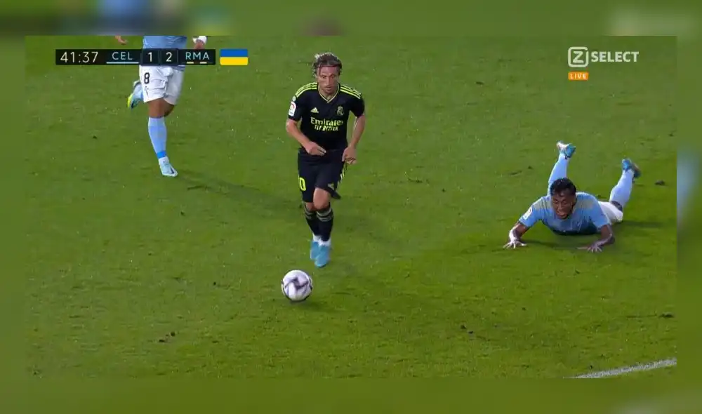 Gol de Modric. Foto: captura Z Select