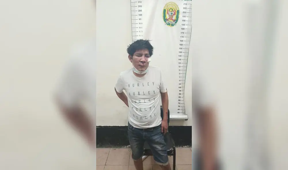 El sujeto quedó detenido en la comisaría de La Arena. Foto: PNP El sujeto quedó detenido en la comisaría de La Arena. Foto: PNP