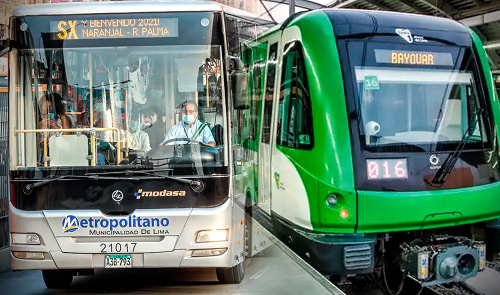 El Metro de Lima, por el momento, no cuenta con servicio nocturno o de madrugada como el 'Lechucero' del Metropolitano. Foto: composición Gerson Cardoso/LR/Metropolitano/Línea 1