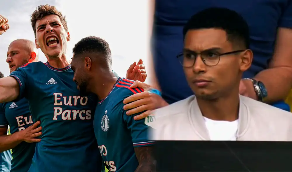 Marcos López fue a apoyar al Feyenoord, su nuevo club. Foto: composición LR/Feyenoord/captura ESPN
