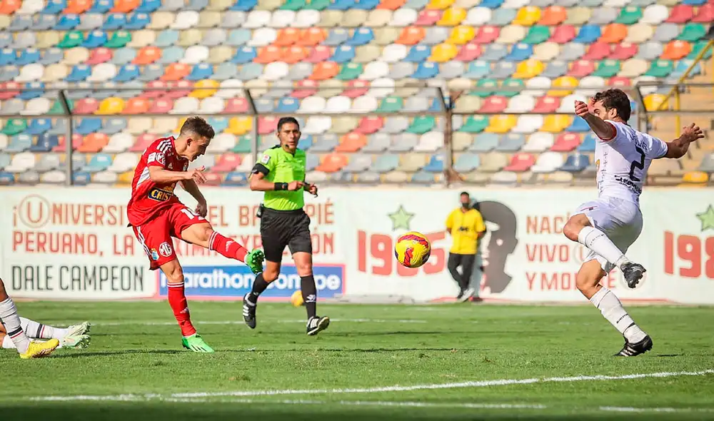 Sporting Cristal vs. San Martín: ambas escuadras se fueron al descanso con el marcador empatado. Foto: Liga de Fútbol Profesional Sporting Cristal vs. San Martín: ambas escuadras se fueron al descanso con el marcador empatado. Foto: Liga de Fútbol Profesional