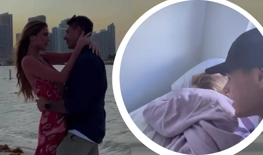 Hugo García viajó a Miami para sorprender a Alessia Rovegno. Foto: composición LR/Hugo García/Instagram