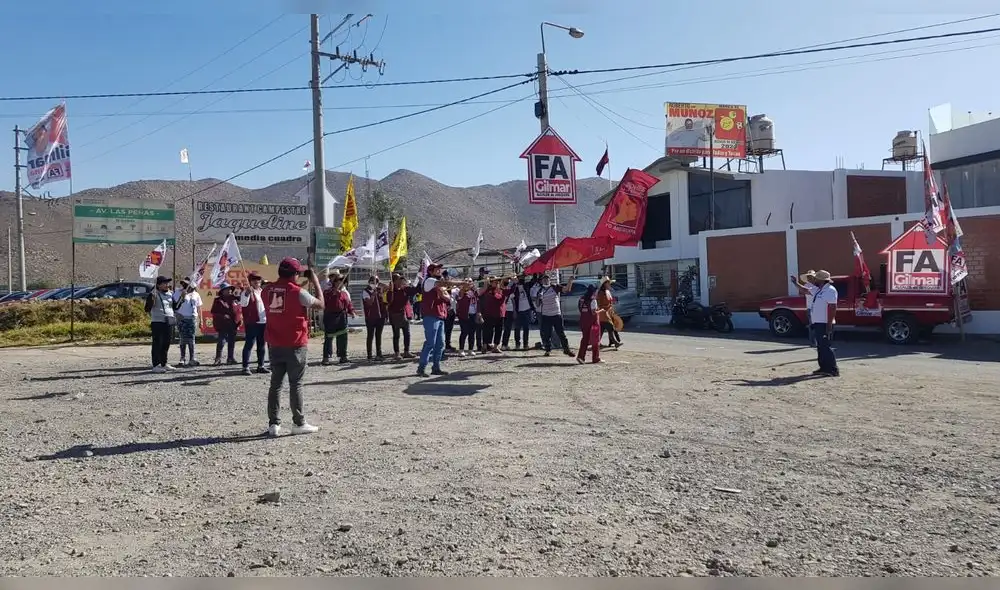 Candidatos no desaprovecharon la oportunidad de hacer campaña política. Foto: La República