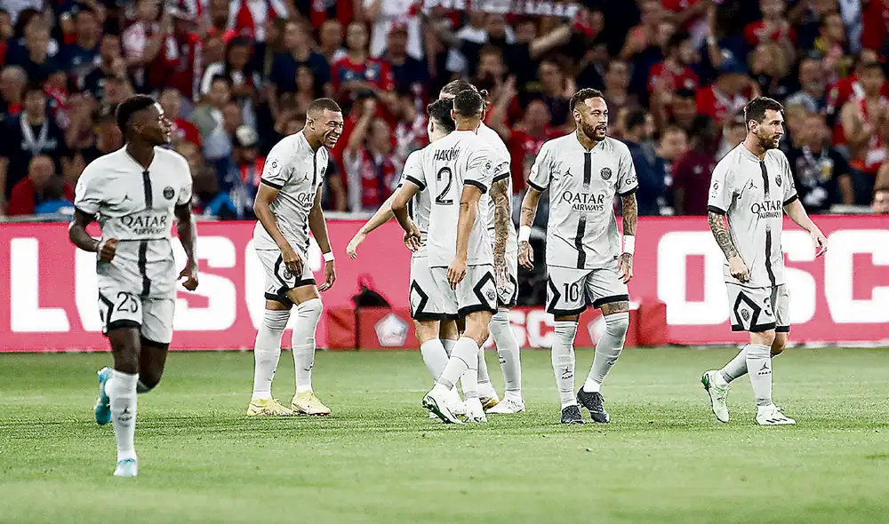 Récord. Nueva marca dentro de las cinco grandes ligas: el PSG suma 17 goles en sus tres primeros partidos de liga. Foto: EFE Récord. Nueva marca dentro de las cinco grandes ligas: el PSG suma 17 goles en sus tres primeros partidos de liga. Foto: EFE