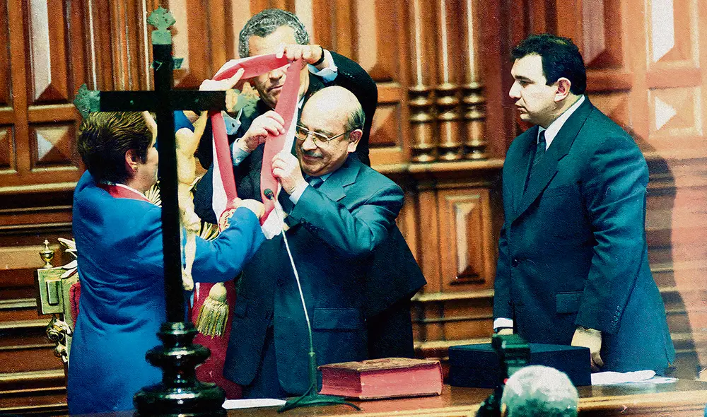 Tiempo nuevo. Elección de Paniagua se dio por acuerdo político de las fuerzas democráticas que se unieron. Foto: difusión