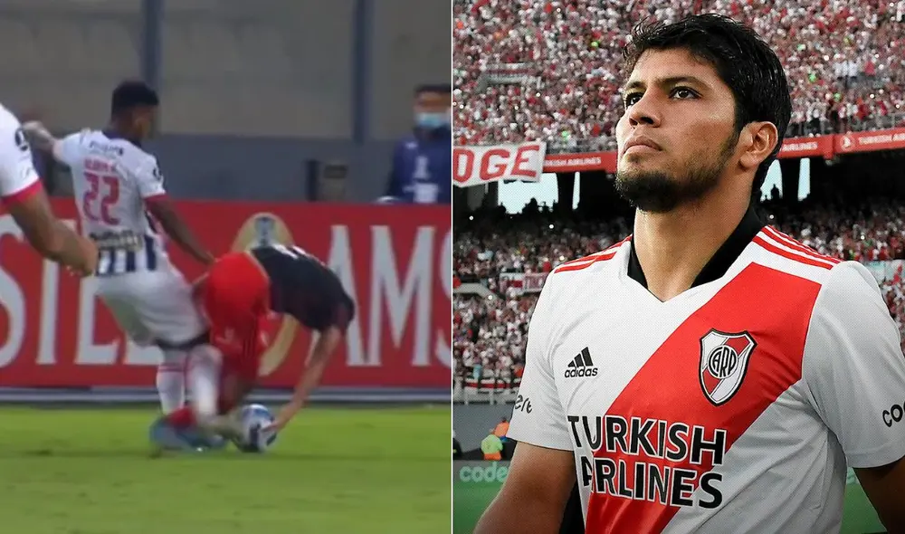 Robert Rojas fue titular en la victoria 1-0 de River Plate ante Alianza Lima. Foto: Composición/ESPN/River Plate