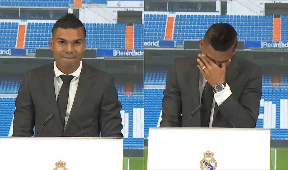 Casemiro llora en su despedida. Foto: captura Real Madrid Casemiro llora en su despedida. Foto: captura Real Madrid