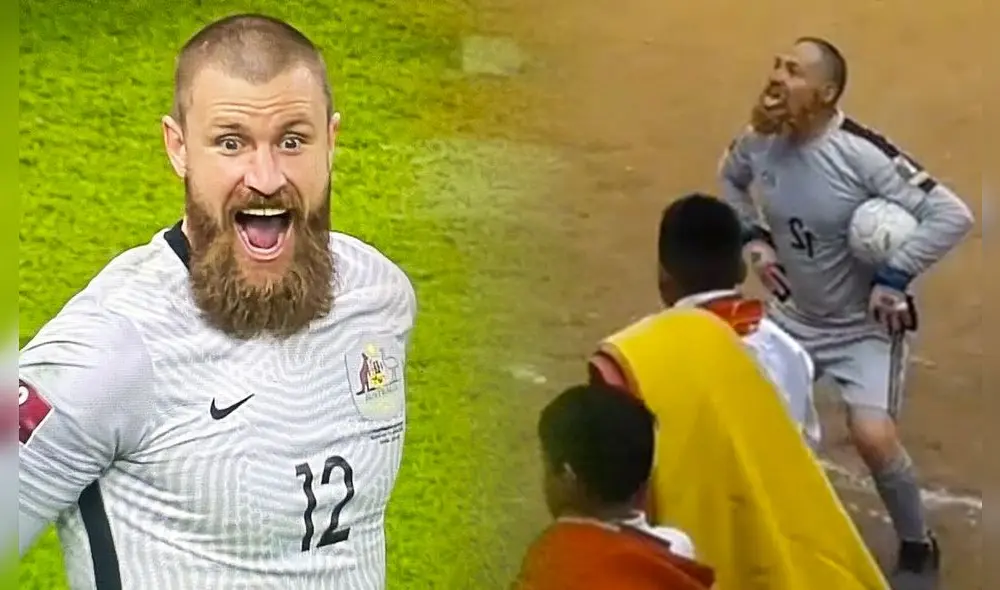 Andrew Redmayne fue el héroe de Australia en el repechaje a Qatar 2022. Foto: captura ESPN/TikTok/ander10.biker Andrew Redmayne fue el héroe de Australia en el repechaje a Qatar 2022. Foto: captura ESPN/TikTok/ander10.biker