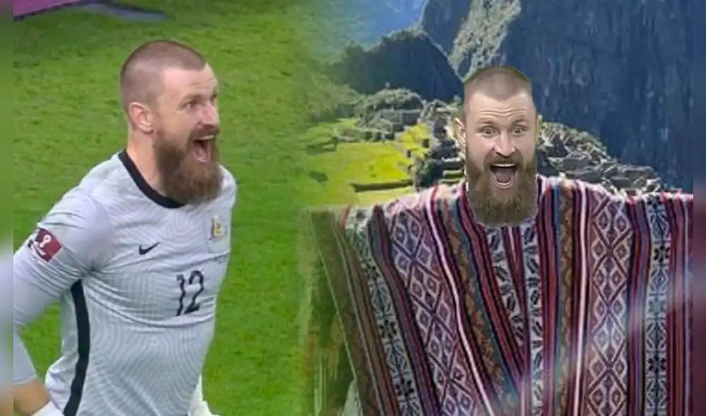 Andrew Redmayne le atajó el último penal a Alex Valera. Foto: composición LR/EFE/Twitter Andrew Redmayne le atajó el último penal a Alex Valera. Foto: composición LR/EFE/Twitter