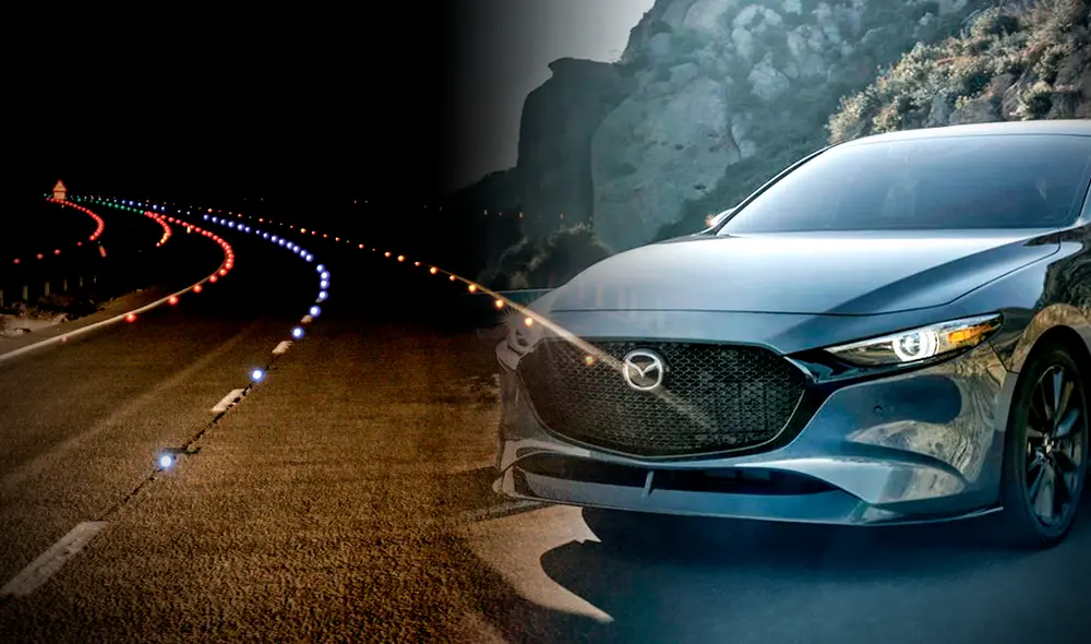 Las tachas viales reflectivas son de mucha ayuda en zonas oscuras y cuando las condiciones climáticas dificultan la visibilidad de la carretera. Foto: composición LR/CDN/Signo vial