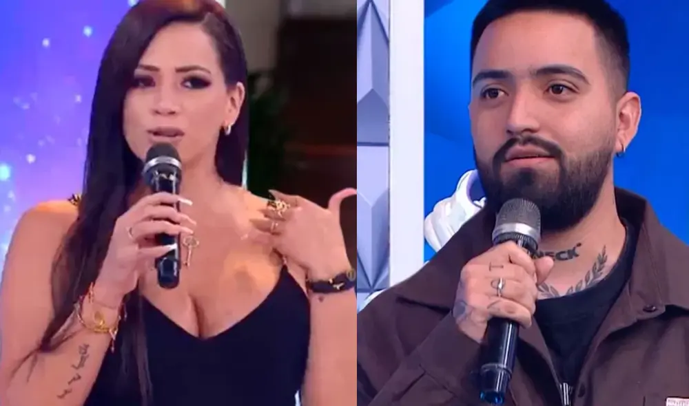 Melissa Klug salió al frente a defender a Samahara Lobatón de George Rubin. Foto: composición LR/ captura de América TV