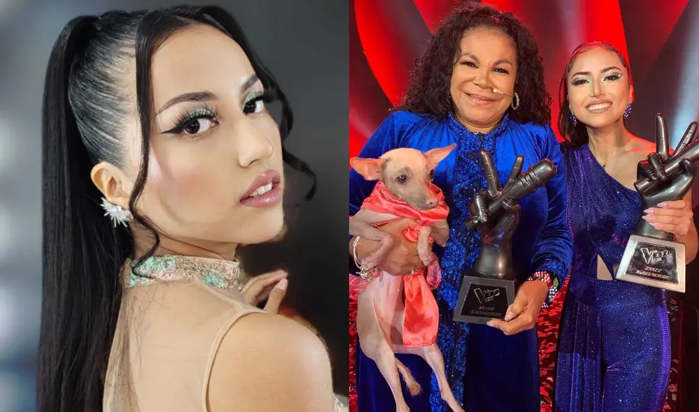 Lita Pezo ganó la última temporada de "La voz Perú". Foto: composición Lita Pezo/ Instagram/ La voz Perú/ Instagram