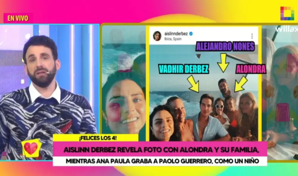 Rodrigo González habla sobre la unión entre Alondra García Miró con la familia Derbez. foto: captura de Willax Rodrigo González habla sobre la unión entre Alondra García Miró con la familia Derbez. foto: captura de Willax