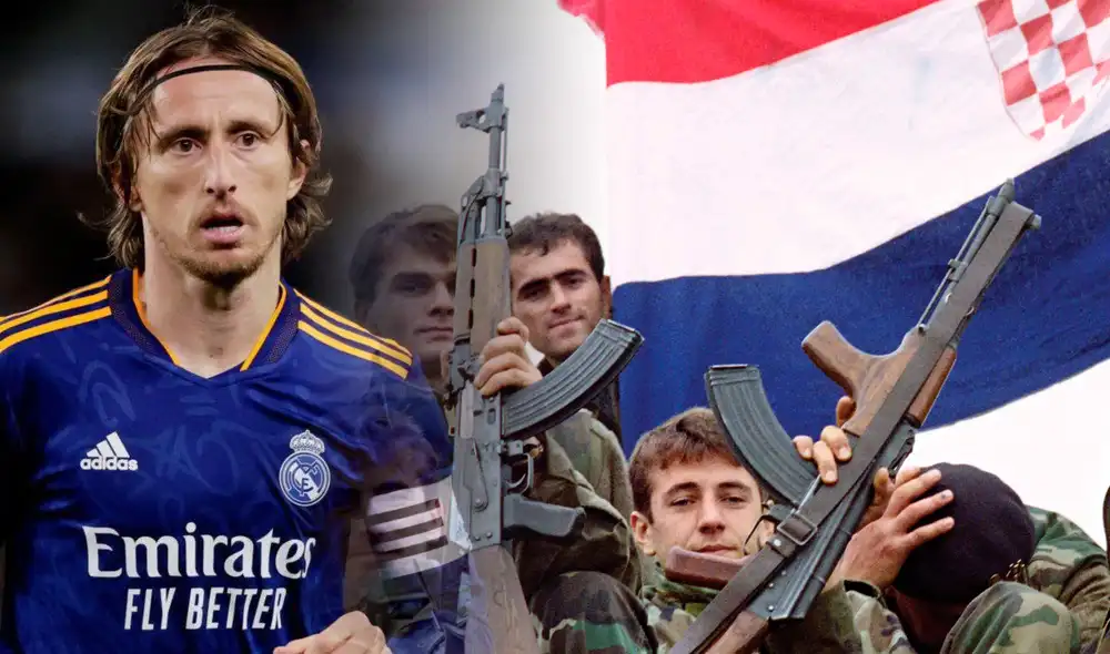 Luka Modric jugó la final de Rusia 2018 ante Francia. Su selección cayó 4-2. Foto: composición de Fabrizio Oviedo/La República/AFP