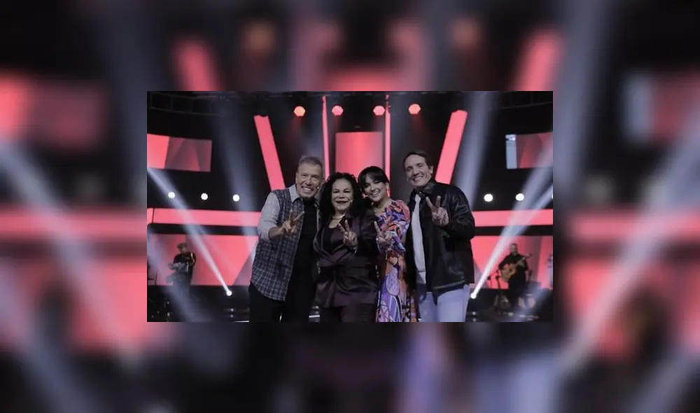 Los jurados de "La voz senior" mostraron su talento en el canto. Foto: captura de Latina