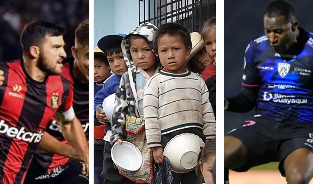 La desnutrición infantil afecta a al 30% de niños en Ecuador. Foto: composición LR/Copa Sudamericana/Revista Plan V/Independiente del Valle La desnutrición infantil afecta a al 30% de niños en Ecuador. Foto: composición LR/Copa Sudamericana/Revista Plan V/Independiente del Valle