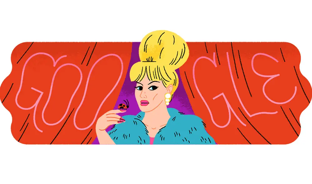 Más conocida como Coccinelle, el doodle de este 23 de agosto fue dedicado a la cantante, animadora y activista LGBTQ+, Jacqueline Charlotte Dufresnoy. Foto: Google Más conocida como Coccinelle, el doodle de este 23 de agosto fue dedicado a la cantante, animadora y activista LGBTQ+, Jacqueline Charlotte Dufresnoy. Foto: Google