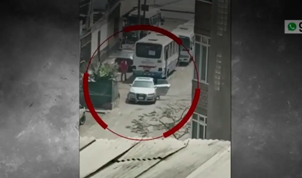 Carabayllo: delincuentes interceptaron a empresario cerca a su vivienda. Foto: captura video/América TV Carabayllo: delincuentes interceptaron a empresario cerca a su vivienda. Foto: captura video/América TV
