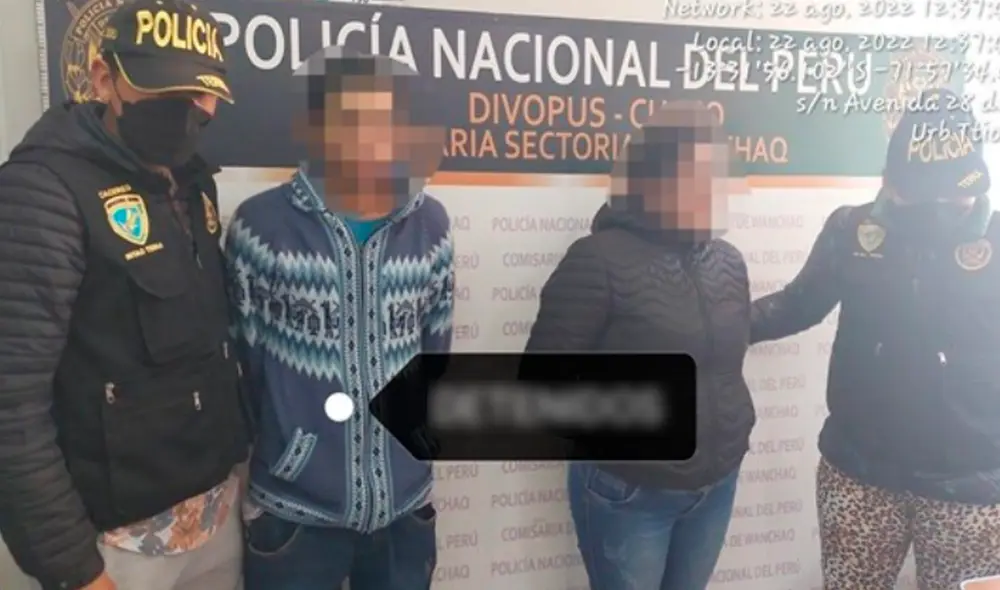 Sospechosos fueron capturados por agentes del Escuadrón Verde - Grupo Terna. Foto: PNP Sospechosos fueron capturados por agentes del Escuadrón Verde - Grupo Terna. Foto: PNP