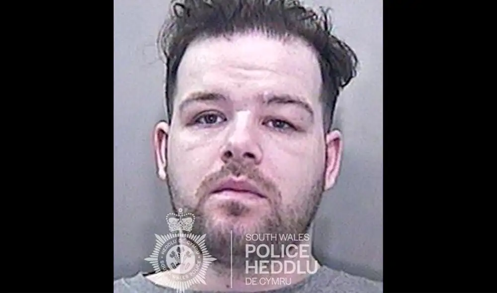 El criminal dijo a los oficiales que no recordaba nada, debido a que estaba bajo los efectos de una droga sintética. Foto: South Wales Police