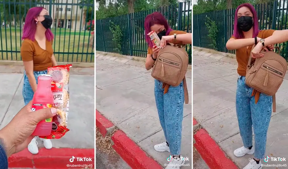 El noble gesto del padre conmovió los corazones de miles en redes sociales. Foto: composición LR/captura de TikTok/@Rubentrujillo45