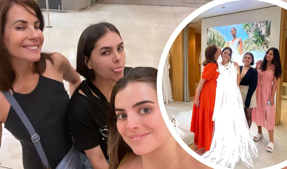 Karina Calmet junto a sus dos hijas visitaron el Atelier Pronovias en Madrid (España). Foto: composición LR/Karina Calmet/Instagram Karina Calmet junto a sus dos hijas visitaron el Atelier Pronovias en Madrid (España). Foto: composición LR/Karina Calmet/Instagram