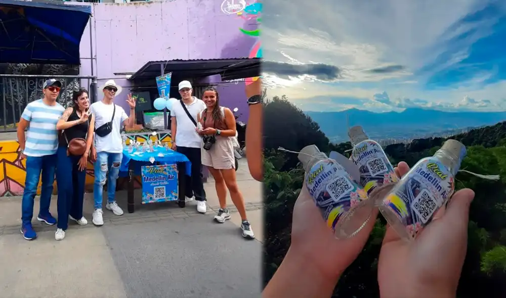 "Vi la necesidad de emprender, de rebuscarse, tengo ideas muy locas, esta es solo una”, dijo el joven. Foto: composición LR/Instagram/Medellin Air. "Vi la necesidad de emprender, de rebuscarse, tengo ideas muy locas, esta es solo una”, dijo el joven. Foto: composición LR/Instagram/Medellin Air.