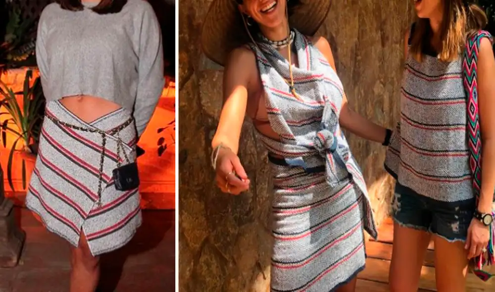 Usuarios en redes sociales consideraron de mal gusto la elección de la tela para su colección. Foto: composición LR/captura de Instagram/@Cecilia.mexico Usuarios en redes sociales consideraron de mal gusto la elección de la tela para su colección. Foto: composición LR/captura de Instagram/@Cecilia.mexico