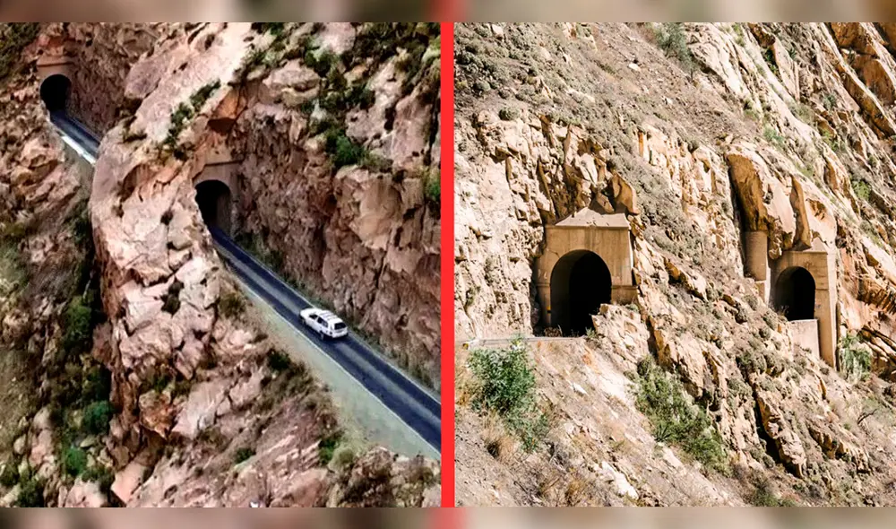 El Cañón del Pato es considerada por History Channel como una de las carreteras más peligrosas del mundo. Foto: composición LR/Youtube/CuestaSeren.pe