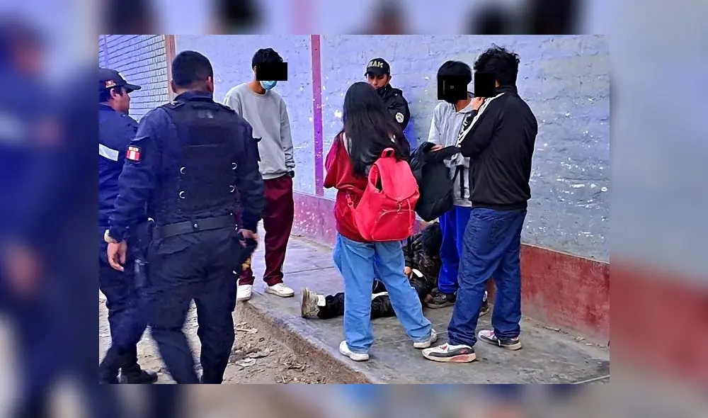 Menores estaban por la urbanización semirrústica Mampuesto. Foto: Seguridad Ciudadana de Trujillo Menores estaban por la urbanización semirrústica Mampuesto. Foto: Seguridad Ciudadana de Trujillo