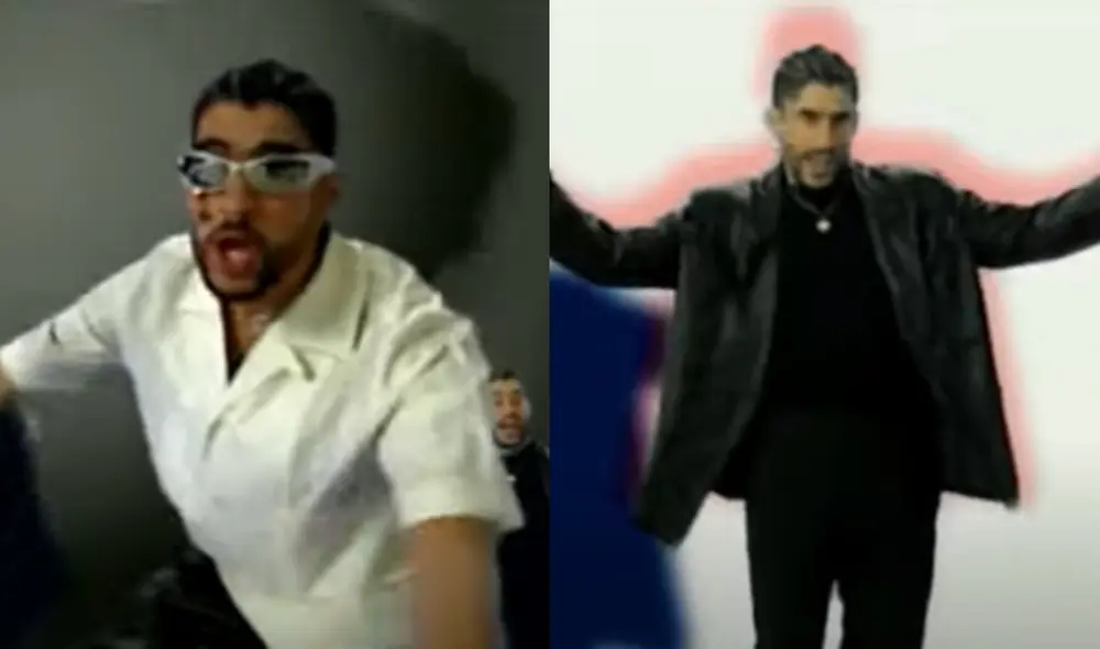 Bad Bunny homenajeó a Elvis Crespo en su último videoclip. Foto: captura "Neverita"/YouTube