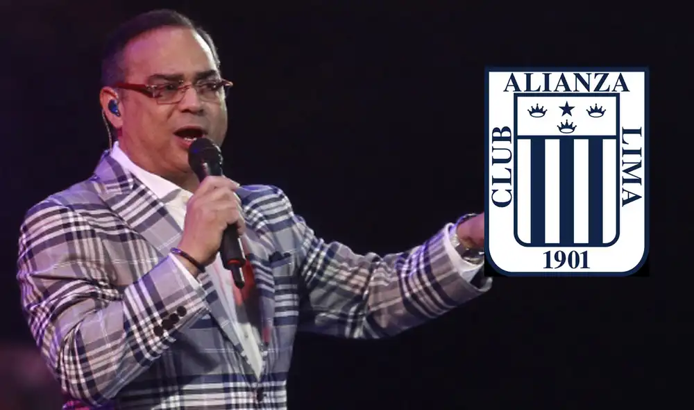 Gilberto Santa Rosa posó en su momento con la camiseta de Alianza Lima. Foto: EFE/Alianza Lima