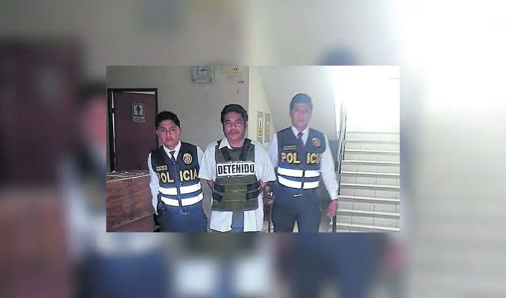 El Juzgado dispuso el encarcelamiento del acusado. Foto: PNP El Juzgado dispuso el encarcelamiento del acusado. Foto: PNP