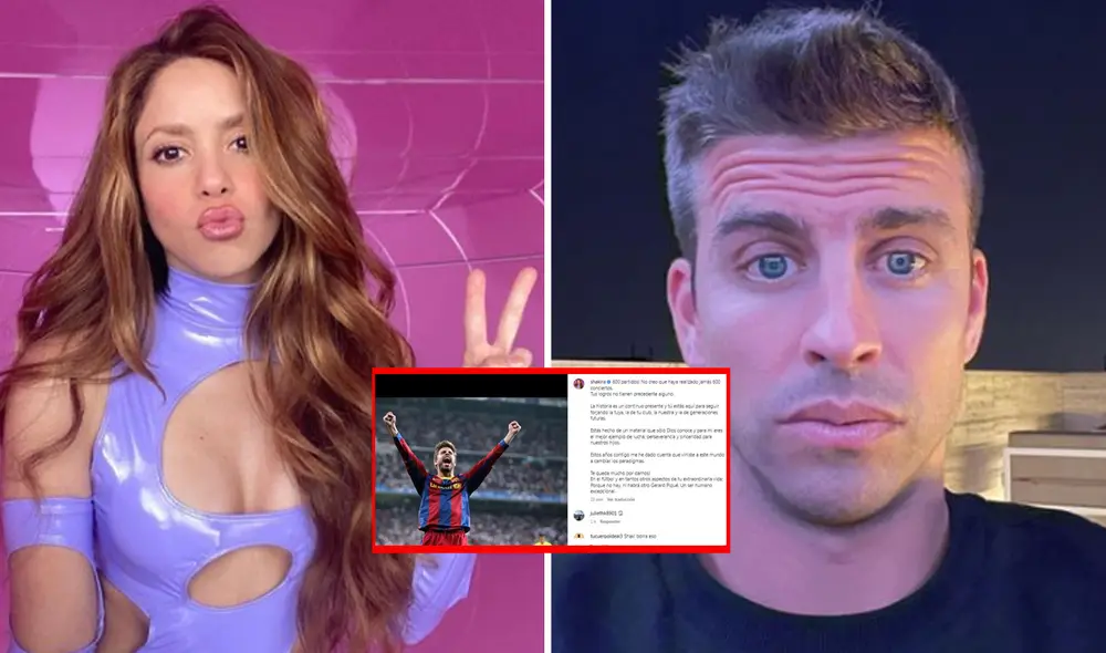 La cantante colombiana dedicó tiernas palabras a su entonces pareja. Foto: composición LR/Instagram/Shakira/Gerard Piqué La cantante colombiana dedicó tiernas palabras a su entonces pareja. Foto: composición LR/Instagram/Shakira/Gerard Piqué
