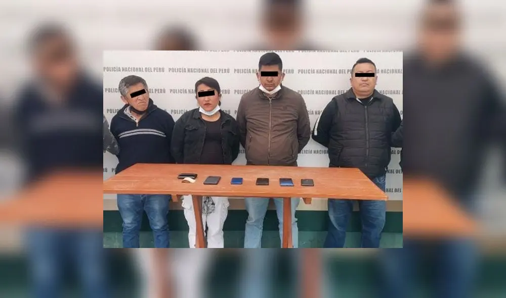 Imputados fueron intervenidos en el distrito de La Esperanza. Foto: PNP Imputados fueron intervenidos en el distrito de La Esperanza. Foto: PNP