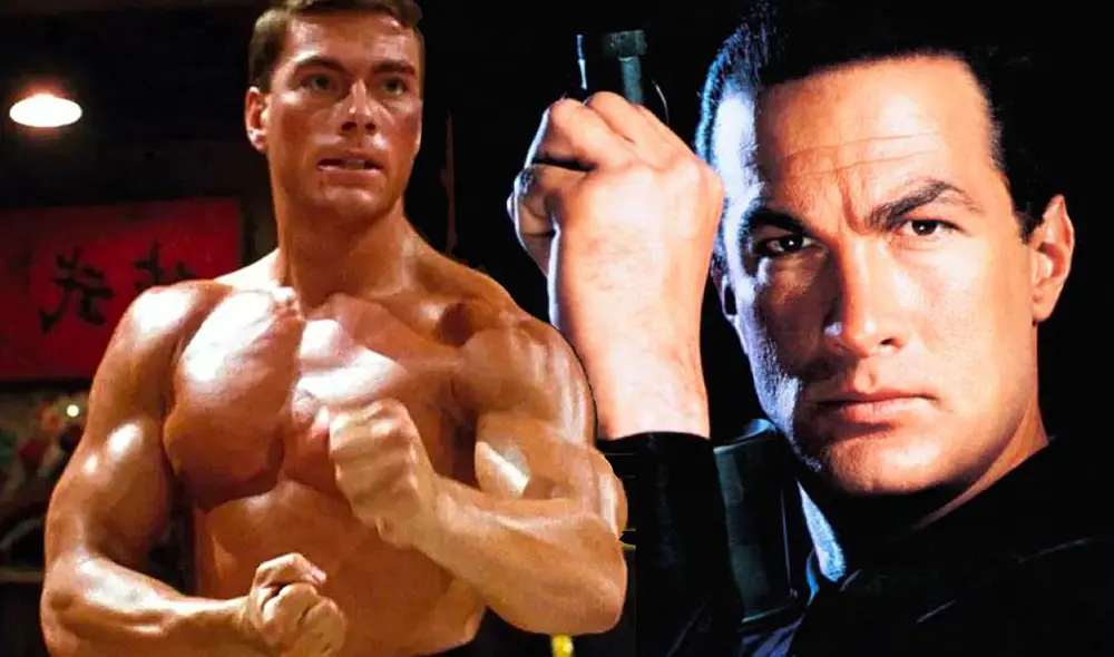 En los 80 y 90, Jean-Claude Van Damme y Steven Seagal eran 2 de los más grandes nombres en el cine de acción, gracias a películas como "Contacto sangriento" y "Nico", respectivamente. Foto: composición LR/Warner Bros./IMDb